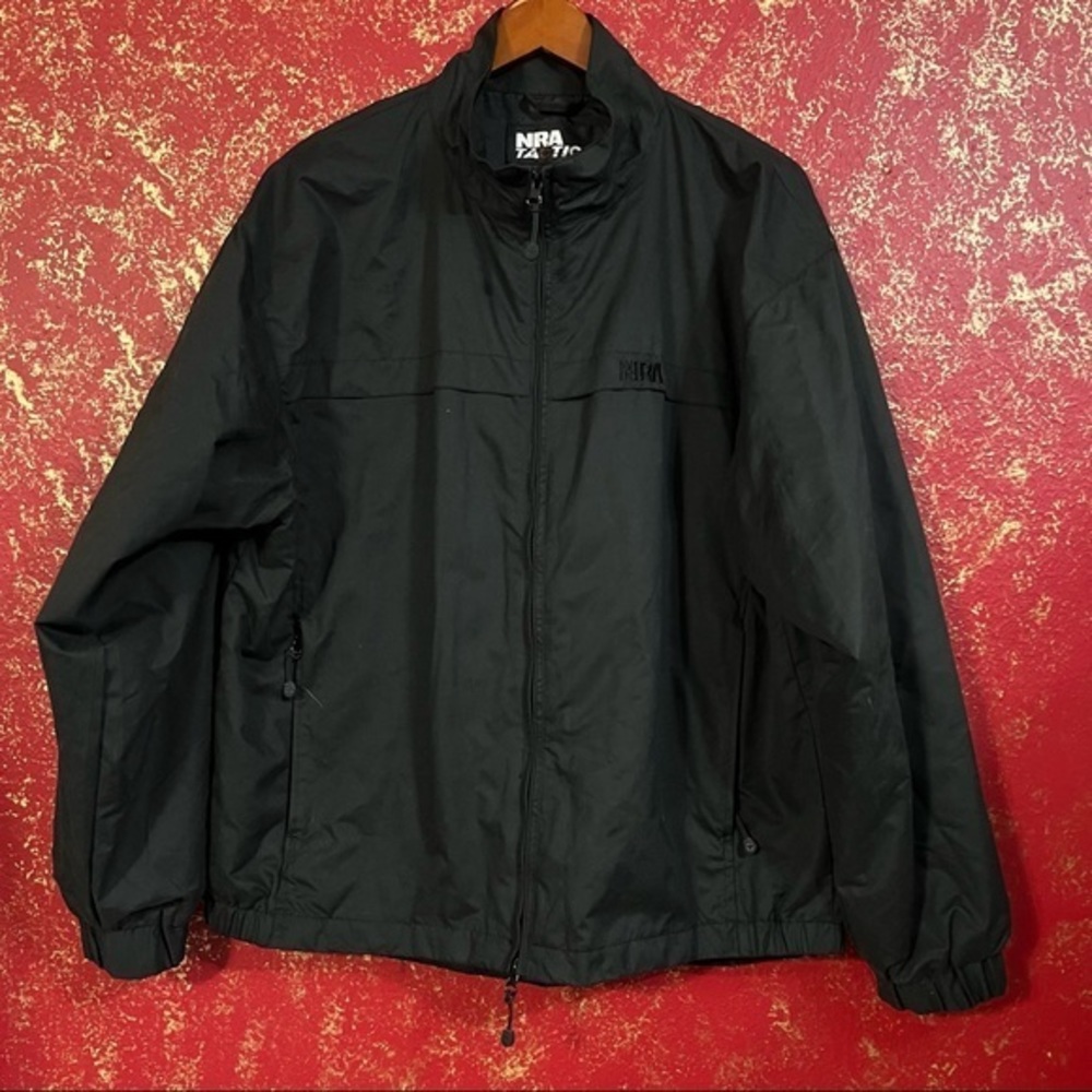 NRA TACTICAL Black Zip Up Men's Jacket Large L